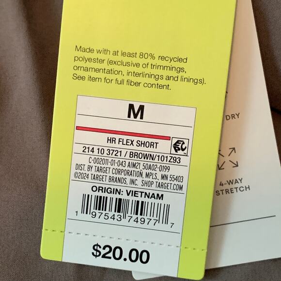 All in Motion Women Athletic Shorts with Built in Brief Size M NWT - Picture 8 of 9